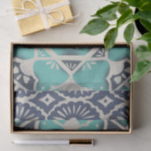 Blue Batik Tile II Seidenpapier (Geschenk)