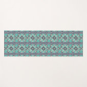 Blue Batik Tile II Yogamatte (Vorderseite (Horizontal))