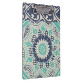 Blue Batik Tile III Klemmbrett (Rechts)