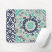 Blue Batik Tile III Mousepad (Mit Mouse)