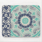 Blue Batik Tile III Mousepad (Vorne)