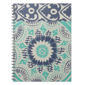 Blue Batik Tile III Notizblock (Vorderseite)