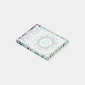 Blue Batik Tile III Post-it Klebezettel (angewinkelt)