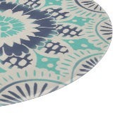 Blue Batik Tile III Schneidebrett (Ecke)