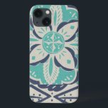 Blue Batik Tile IV Case-Mate iPhone Hülle<br><div class="desc">floral</div>