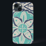 Blue Batik Tile IV Case-Mate iPhone Hülle<br><div class="desc">floral</div>