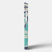 Blue Batik Tile IV Case-Mate iPhone Hülle (Rückseite / Links)