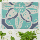 Blue Batik Tile IV Küchentuch (Gefaltet)