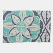 Blue Batik Tile IV Küchentuch (Horizontal)