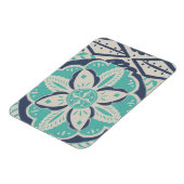 Blue Batik Tile IV Magnet (Linke Seite)