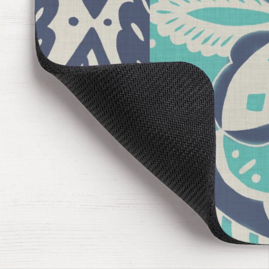 Blue Batik Tile IV Mousepad (Ecke)