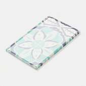 Blue Batik Tile IV Post-it Klebezettel (angewinkelt)