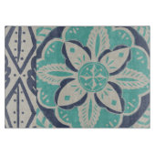 Blue Batik Tile IV Schneidebrett (Vorderseite)