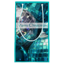 Blue Baubles Frohe Weihnachtsgeschenk Tasche klein Kleine Geschenktüte