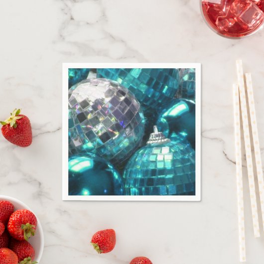 Blue Baubles Papierservietten (Beispiel)