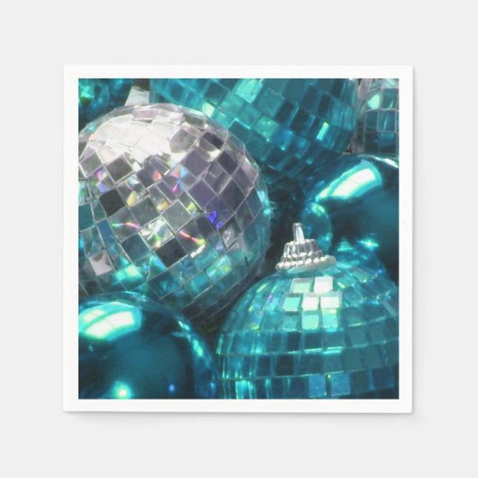 Blue Baubles Papierservietten (Vorderseite)