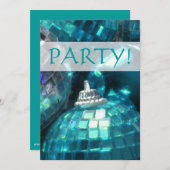 Blue Baubles 'Party' Einladung! Einladung (Vorne/Hinten)