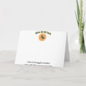 Blue Baubles Weihnachtskarte Feiertagskarte (Rückseite)