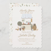 Blue Bauern Market Farm Baby Dusche Einladung (Vorne/Hinten)