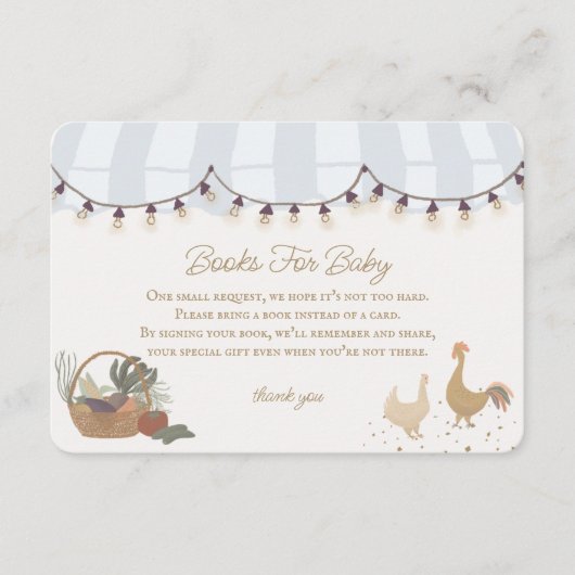 Blue Bauern Market Farm Books for Baby Insert (Vorderseite)