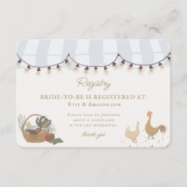 Blue Bauern Market Fresh Registry Insert