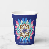 Blue Bayou 12-oz Hochzeit Pappbecher (Rückseite)