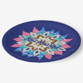 Blue Bayou 9-Zoll-Hochzeitsplatten Pappteller (Schrägansicht)