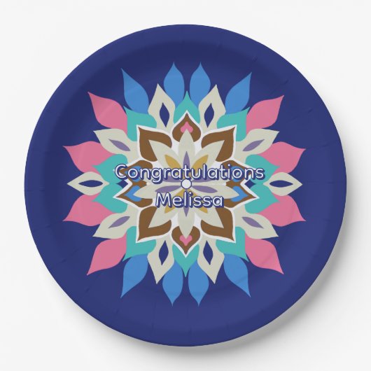Blue Bayou 9-Zoll-Papierteller Pappteller (Vorderseite)