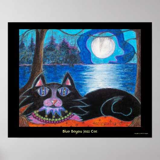 Blue Bayou Jazz Cat Poster (Vorne)