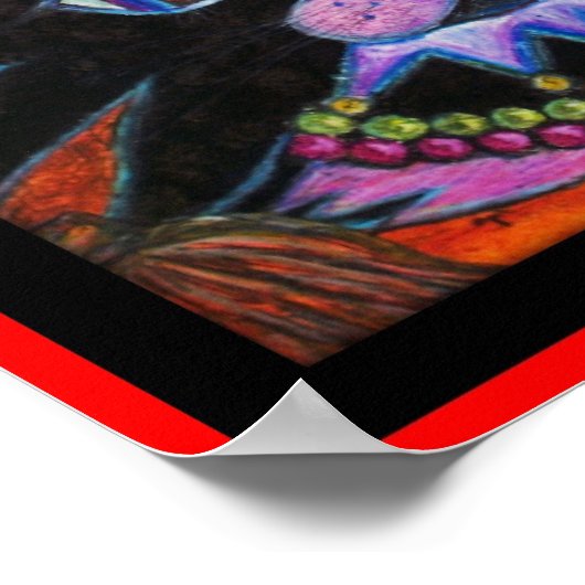 Blue Bayou Jazz Cat Poster (Ecke)