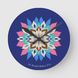 Blue Bayou Runde Wanduhr
