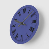 Blue Bayou Solid Color Runde Wanduhr (Winkel)