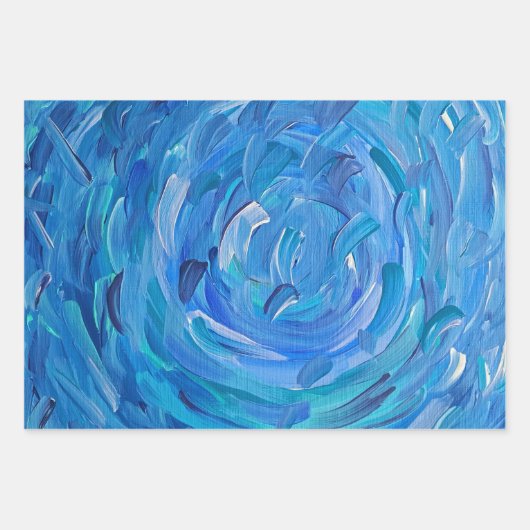 Blue Bayou Wrapping Paper Geschenkpapier Set (Vorderseite)