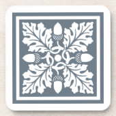 Blue Bayoux Acorn und Leaf Tile Design Getränkeuntersetzer (Vorderseite)