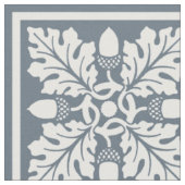Blue Bayoux Acorn und Leaf Tile Design Stoff (Nahaufnahme)