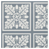 Blue Bayoux Acorn und Leaf Tile Design Stoff (Muster)