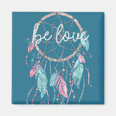 Blue Be Liebe Dream Catcher Magnet (Vorne)