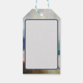 Blue Be Merry Holiday Geschenkanhänger (Rückseite)