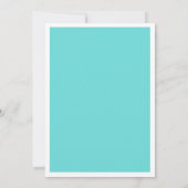 Blue Be Verheiratet Hochzeit Einladung (Rückseite)