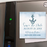 Blue Beach Anchor Nautical Wedding rettet das Datu Magnet<br><div class="desc">Mit unserem Blue Beach Anchor Nautical Wedding Save the Date Magneten verkünden Sie Ihre nächsten Nuptials. Dieser wunderschön gestaltete Magnet verfügt über ein reizvolles Set mit Ankermotiv für den Strand vor einem ruhigen, blauen Hintergrund und eignet sich hervorragend für eine Feier zum Thema Küste. Diese Magnete aus hochwertigen Materialien sind...</div>