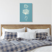 Blue Beach Art Leinwand (Insitu (Schlafzimmer))