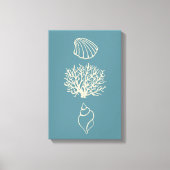 Blue Beach Art Leinwand (Vorderseite)