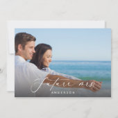 Blue Beach Brautparty Einladung (Rückseite)