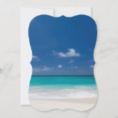 Blue Beach Hochzeit Probe Dinner Einladungen (Rückseite)