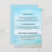 Blue Beach Hochzeiten - Informationen Begleitkarte (Vorne/Hinten)