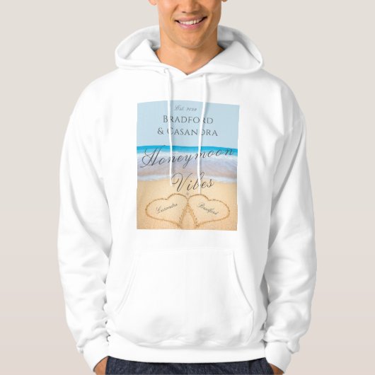 Blue Beach Honeymoon Hoodie (Vorderseite)
