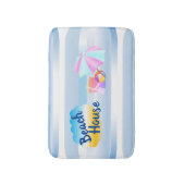 Blue Beach House Bath Mat Badematte (Vorderseite Vertikal)