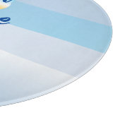 Blue Beach House Chopping Board Schneidebrett (Ecke)