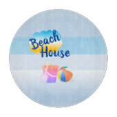 Blue Beach House Chopping Board Schneidebrett (Vorderseite)