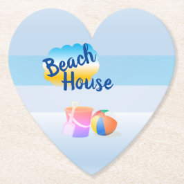 Blue Beach House Paper Untersetzer 2
